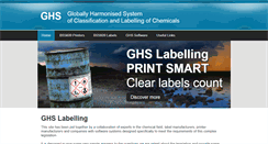 Desktop Screenshot of ghs-label.com