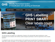 Tablet Screenshot of ghs-label.com